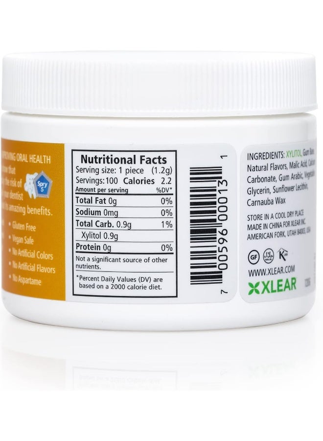 Spry Fresh Natural Xylitol Chewing Gum Dental Defense System - Aspartame-Free, Sugar-Free, Non-GMO, Gluten-Free (Fresh Fruit, 100 Count - Pack of 1) - Image 4